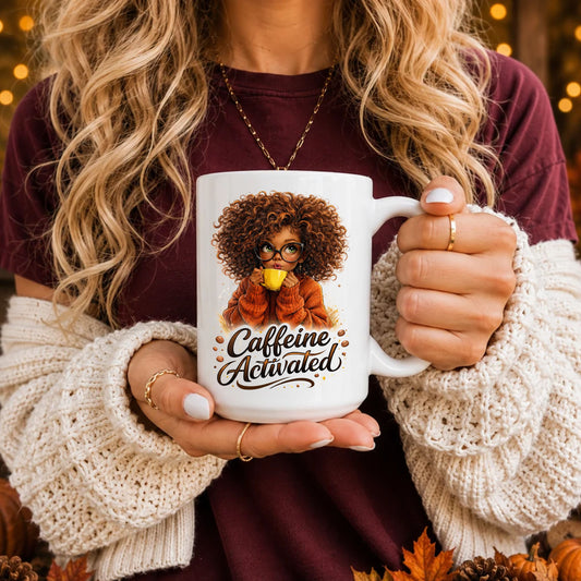 Caffeine Activated Coffee Mug | Cozy Coffee Lover Gift
